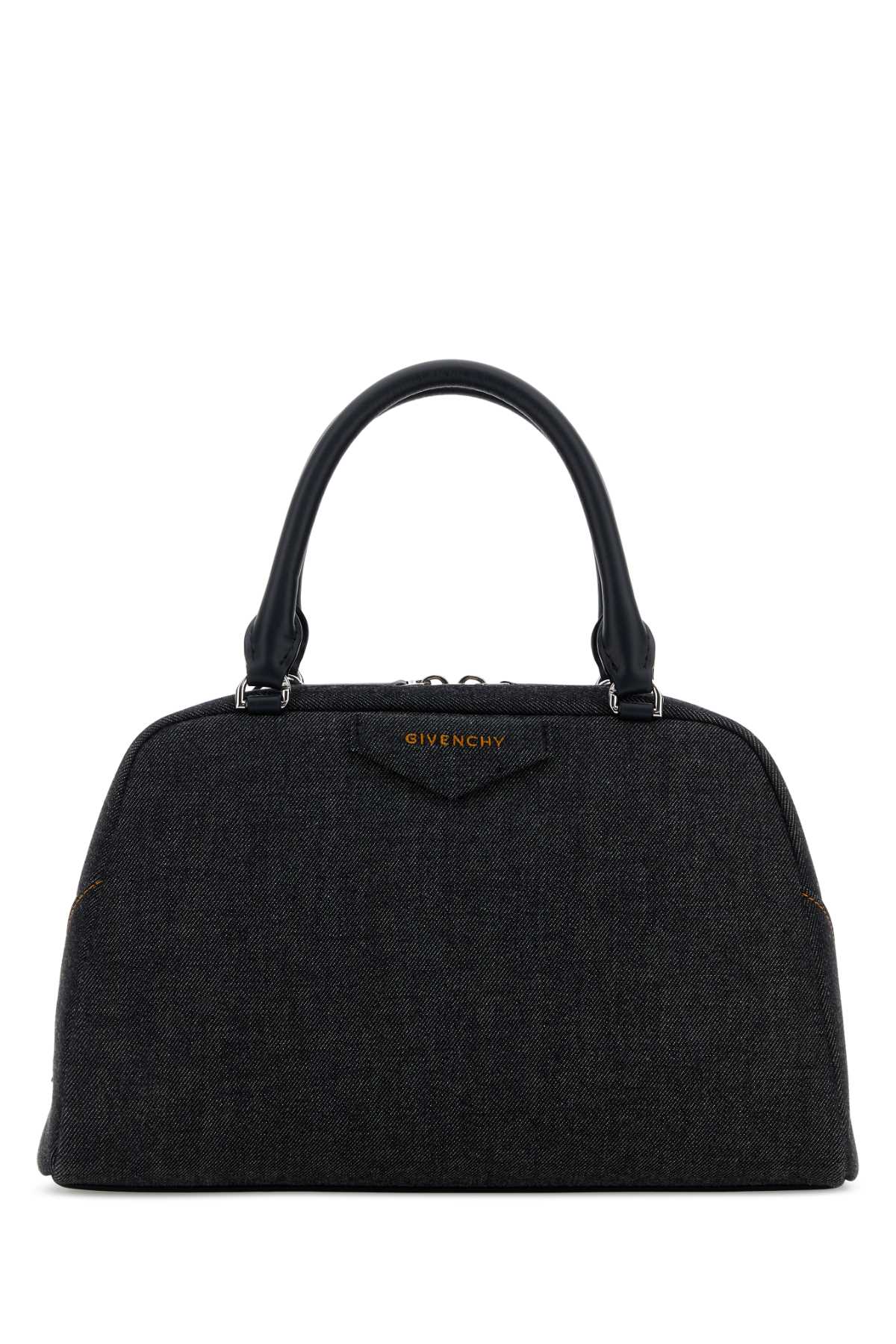 Dark Blue Denim Antigona East West Handbag Indigoblue Borse A Mano