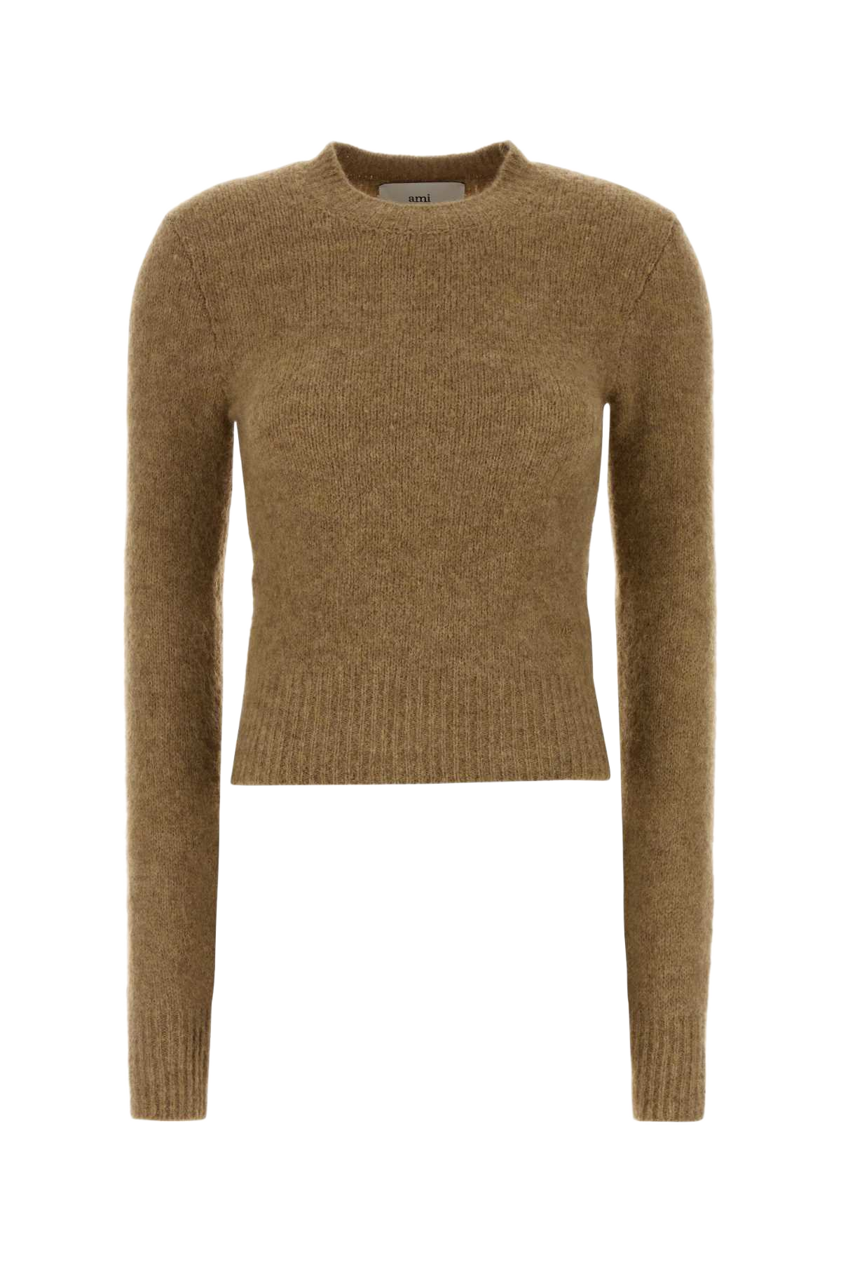 Camel Stretch Alpaca Blend Sweater Maglieria