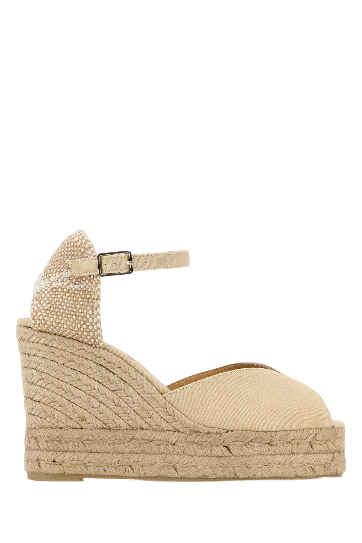 Sand Canvas Bianca Wedges Ivory Espadrillas