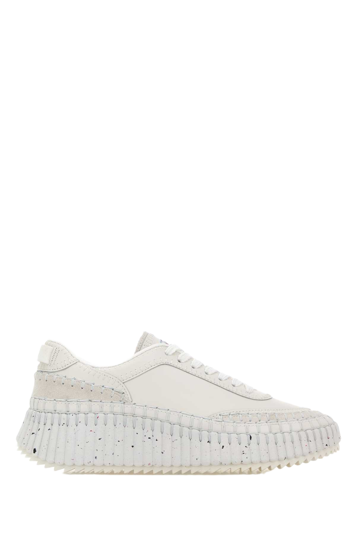 White Leather Nama Sneakers Brilliantwhite