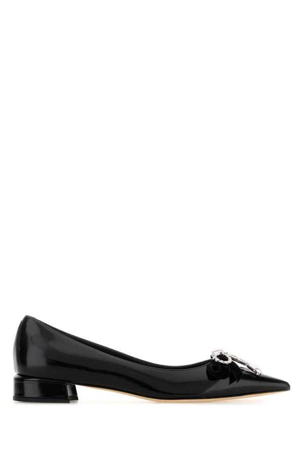 Jimmy Choo Flat 75% Leather ballet flat in black
