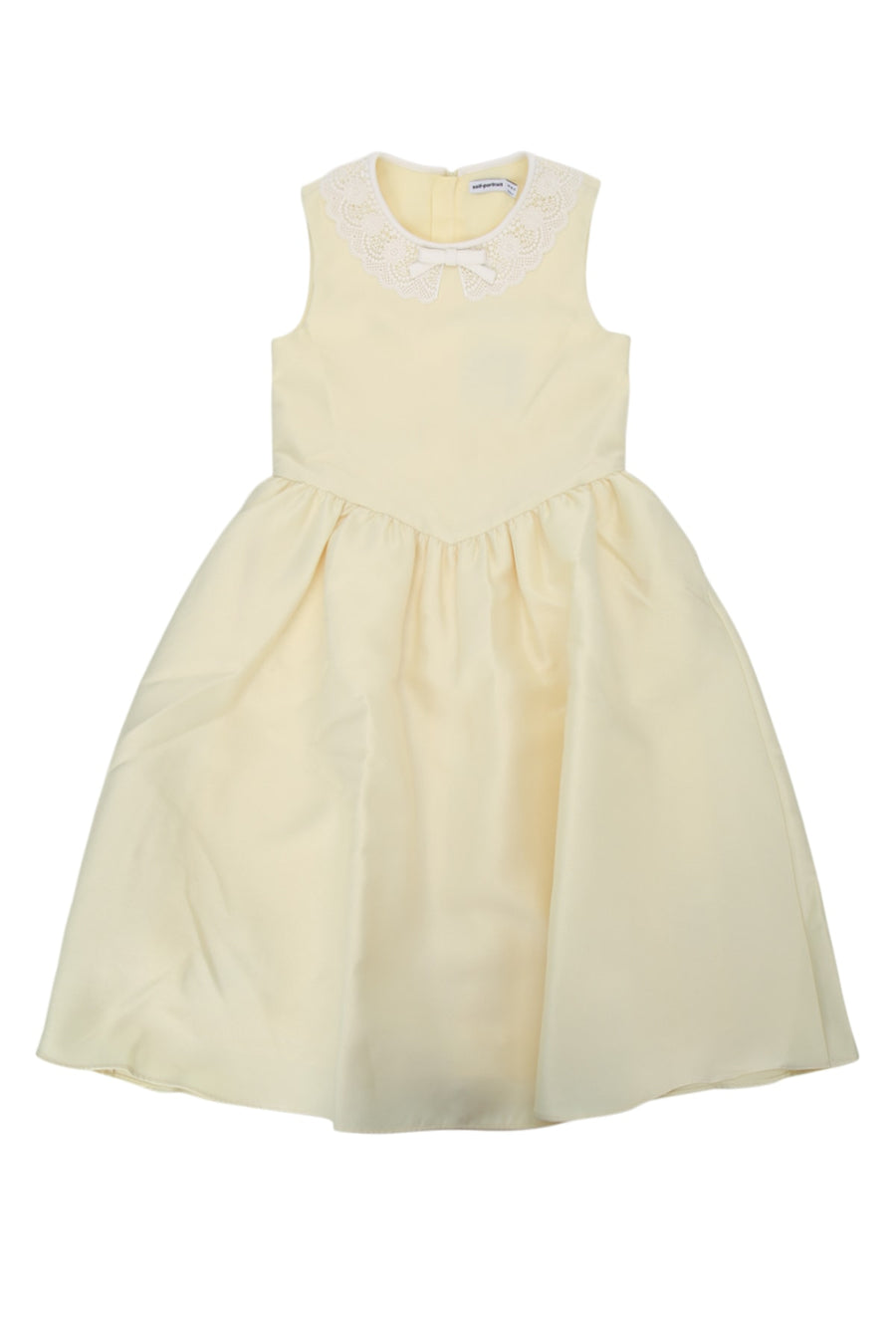 Self Portrait Kids Taffeta Main: 100% Polyester; Lining: 100% Polyester dress in yellow