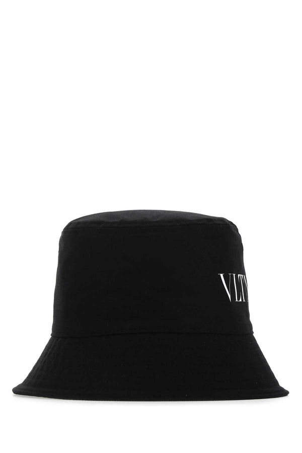 Valentino Garavani CAPPELLO Exterior: 100% Cotton; Lining: 100% Nylon bucket hat in black