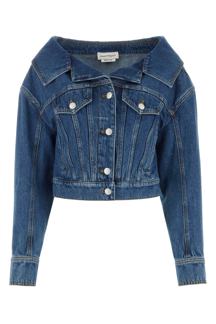 Denim Jacket Bluestonewash Exterior: Cotton Giubbini