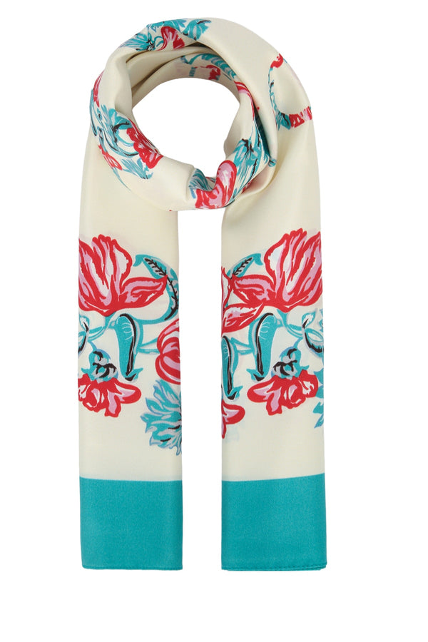 Pinko Foulard Twill scarf in beige