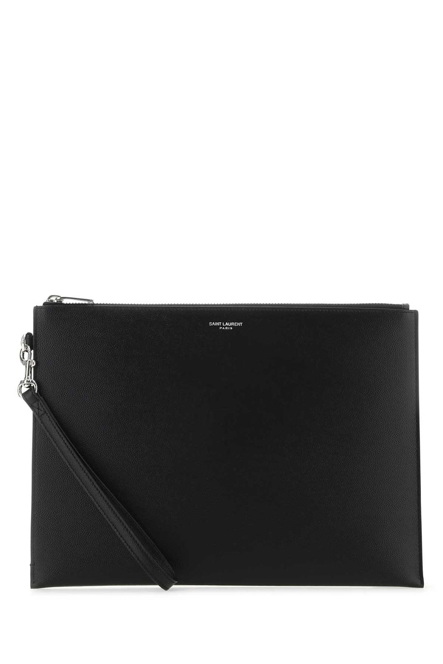 Saint Laurent Calf Skin clutch in black
