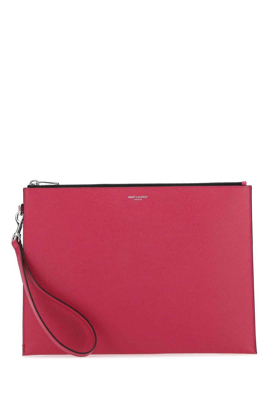 Saint Laurent Leather clutch in pink