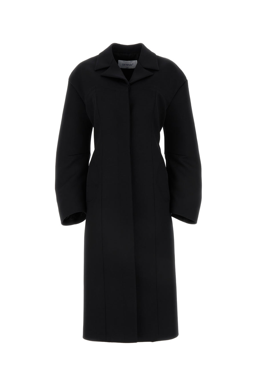 Off-White Polyester 100% coat in black