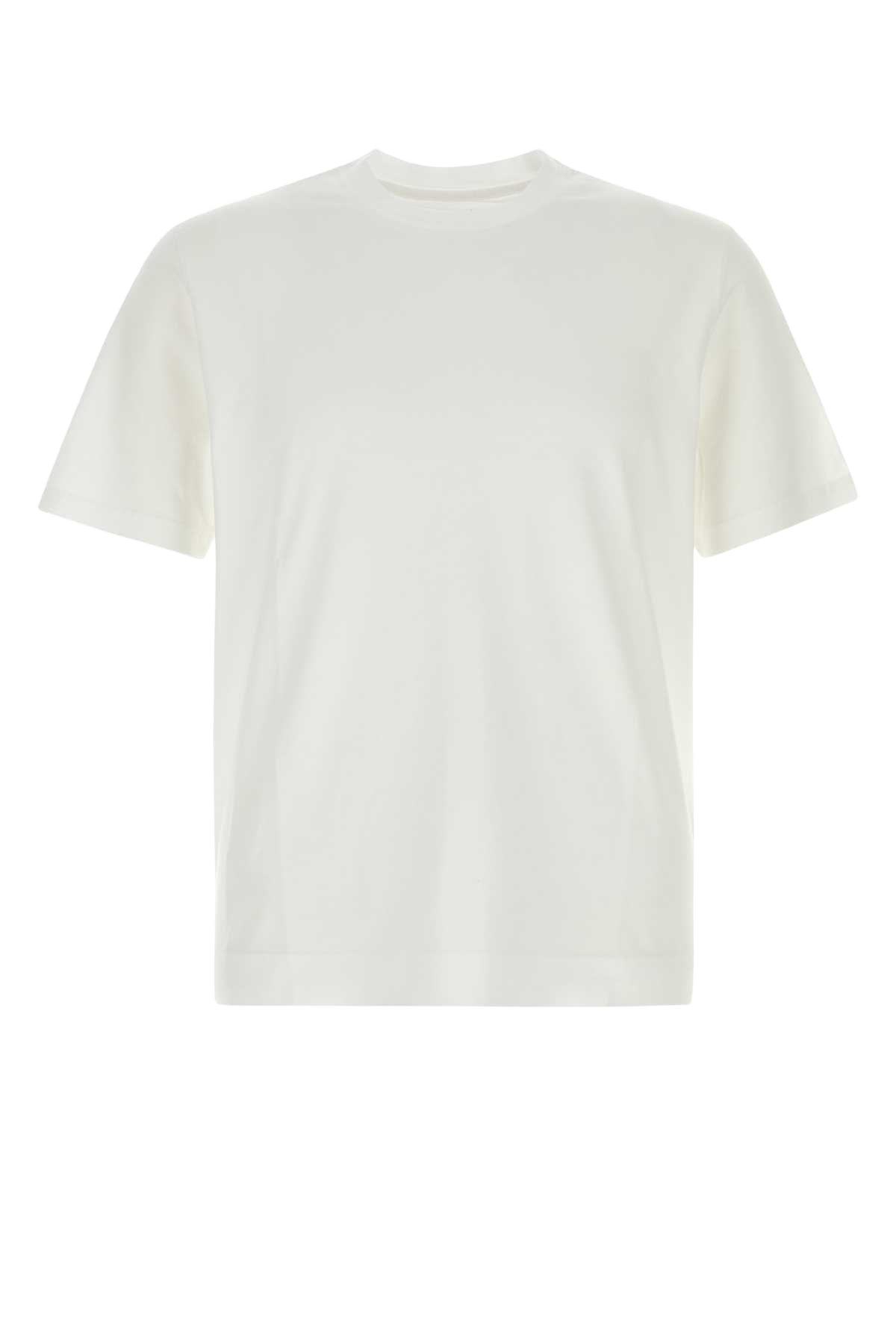 White Cotton T-Shirt Buianco Exterior