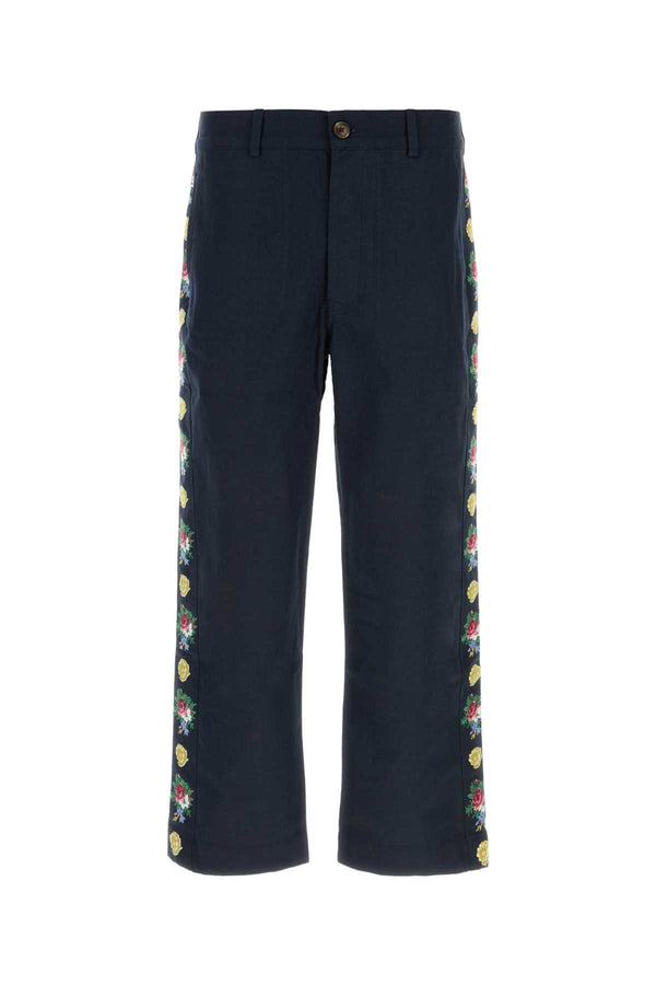 Baziszt Pants 100% Cotton trousers in navy