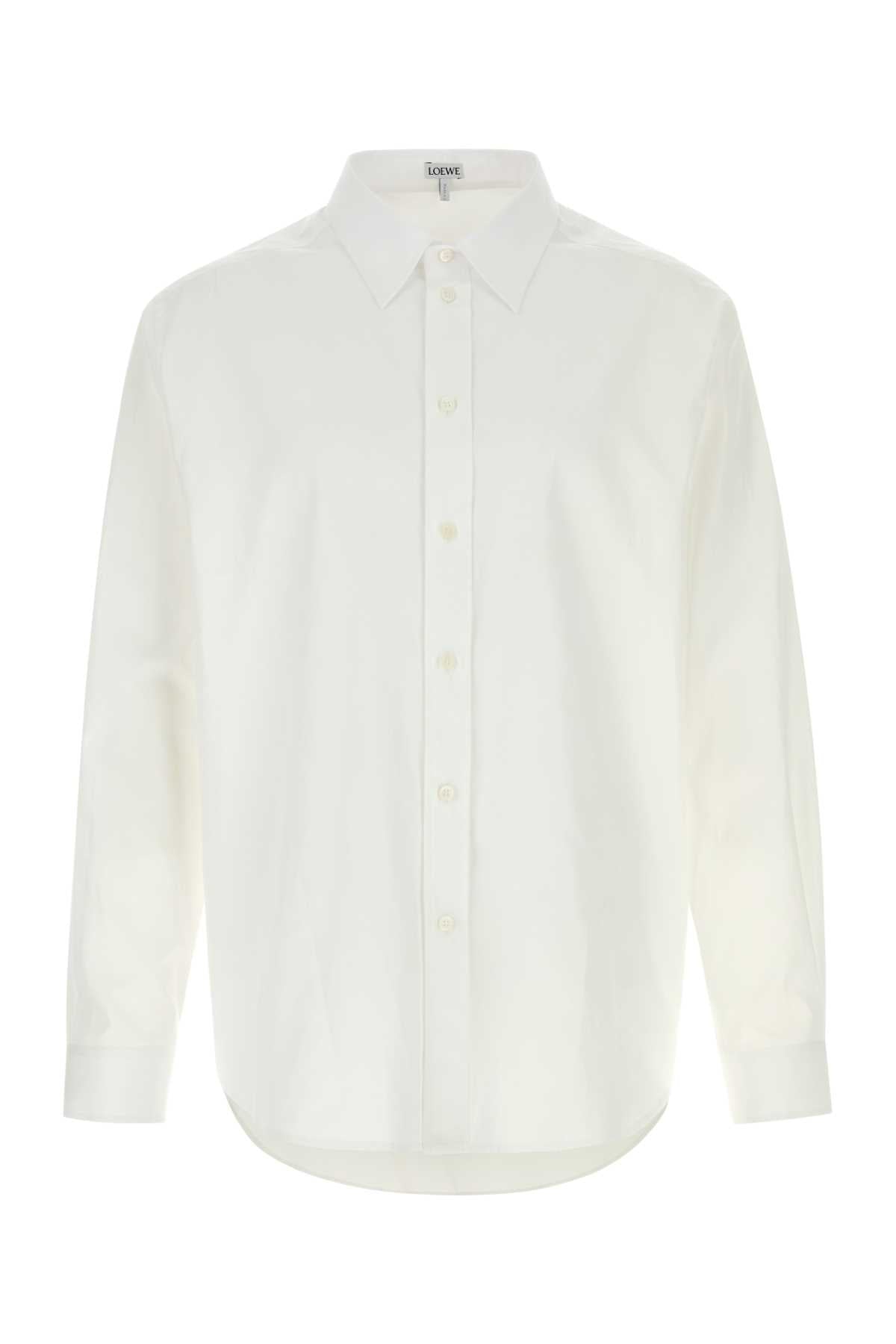 White Poplin Shirt Exterior: Cotton Camicie