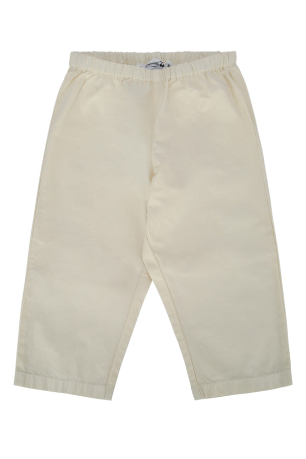 Bonpoint Bandy 100% organic cotton trousers in beige