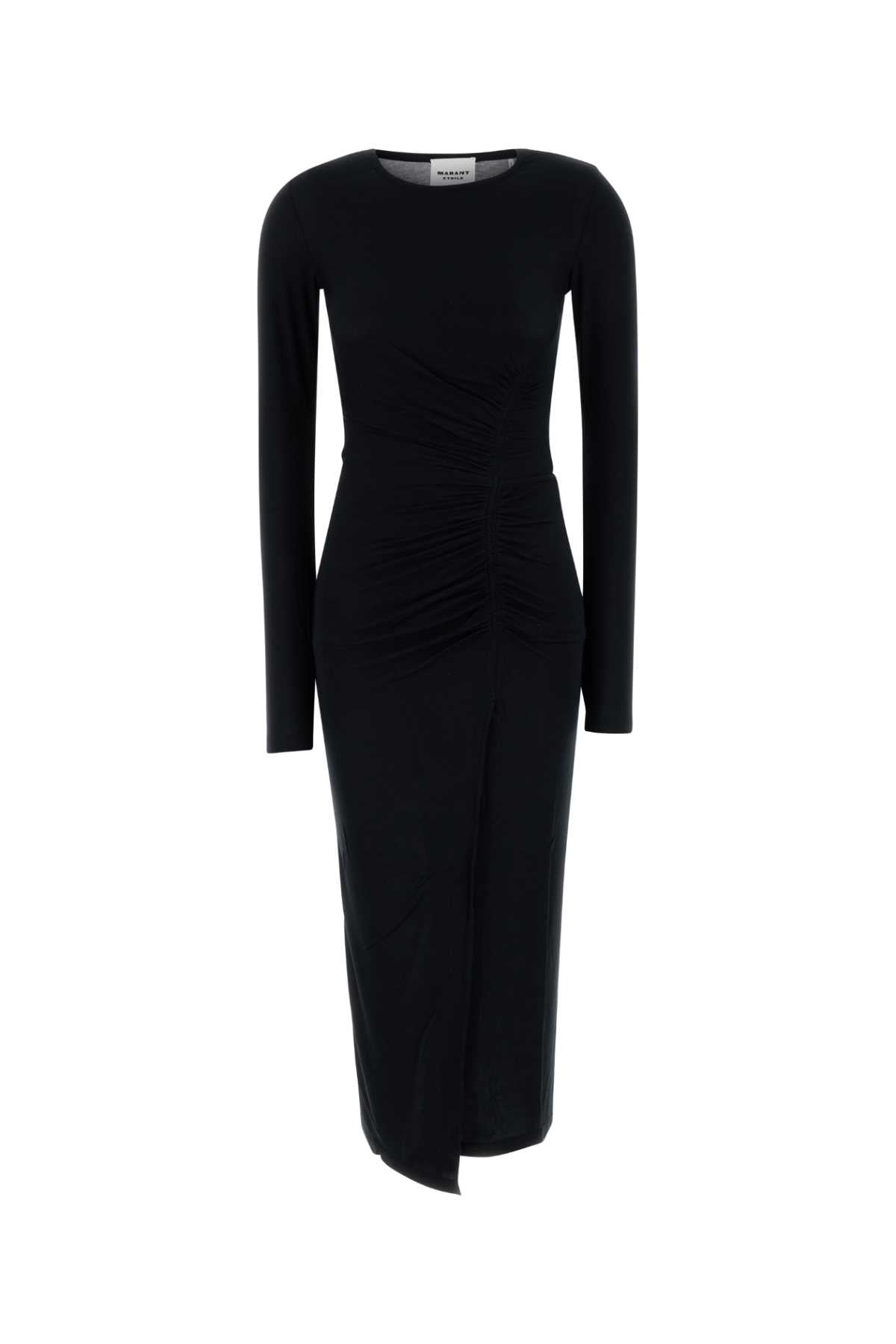 Black Stretch Modal Jelina Dress Exterior: Elastane Abiti