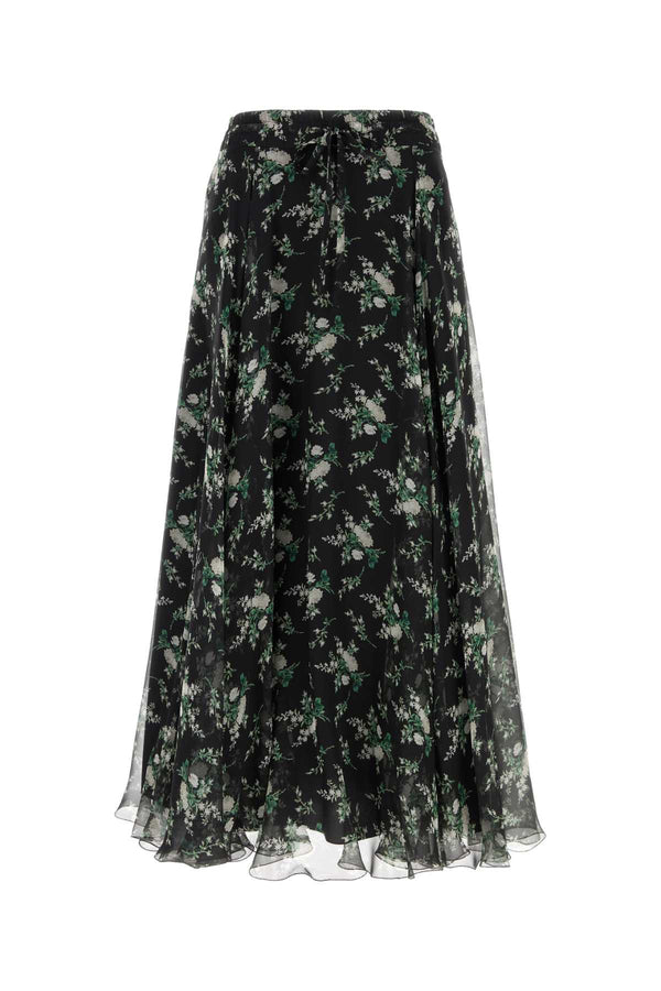 Dolce & Gabbana Exterior: 100% Silk; Lining: 91% Silk 9% Elastane skirt in black
