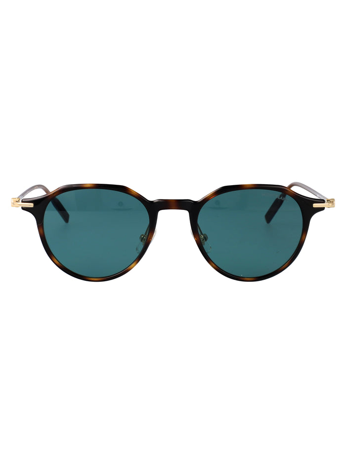 Mb0355s Havana-gold-green Injected Sunglasses