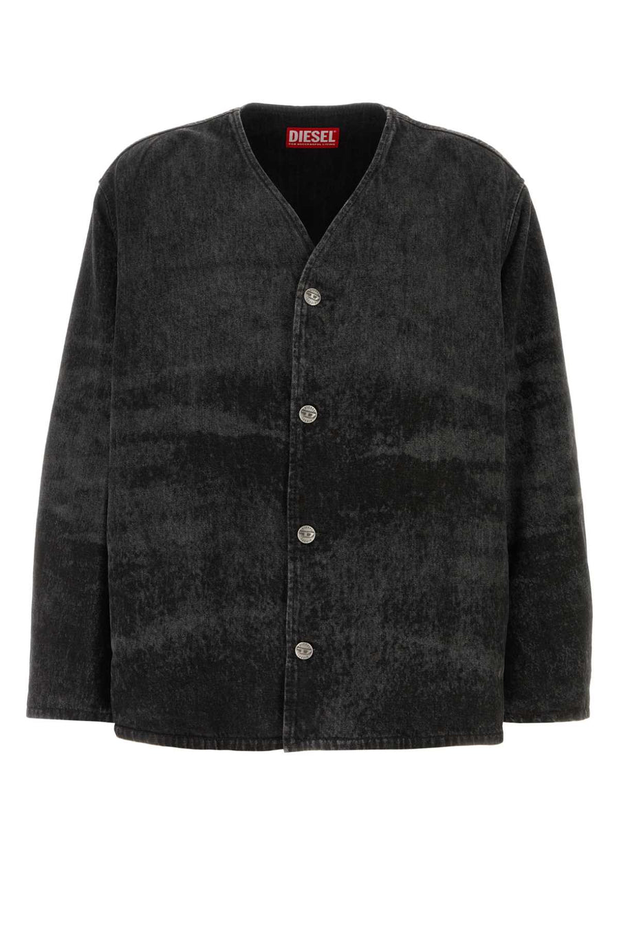 Diesel Exterior: 80% Cotton 20% Hemp; Lining: 100% Fabric jacket in black
