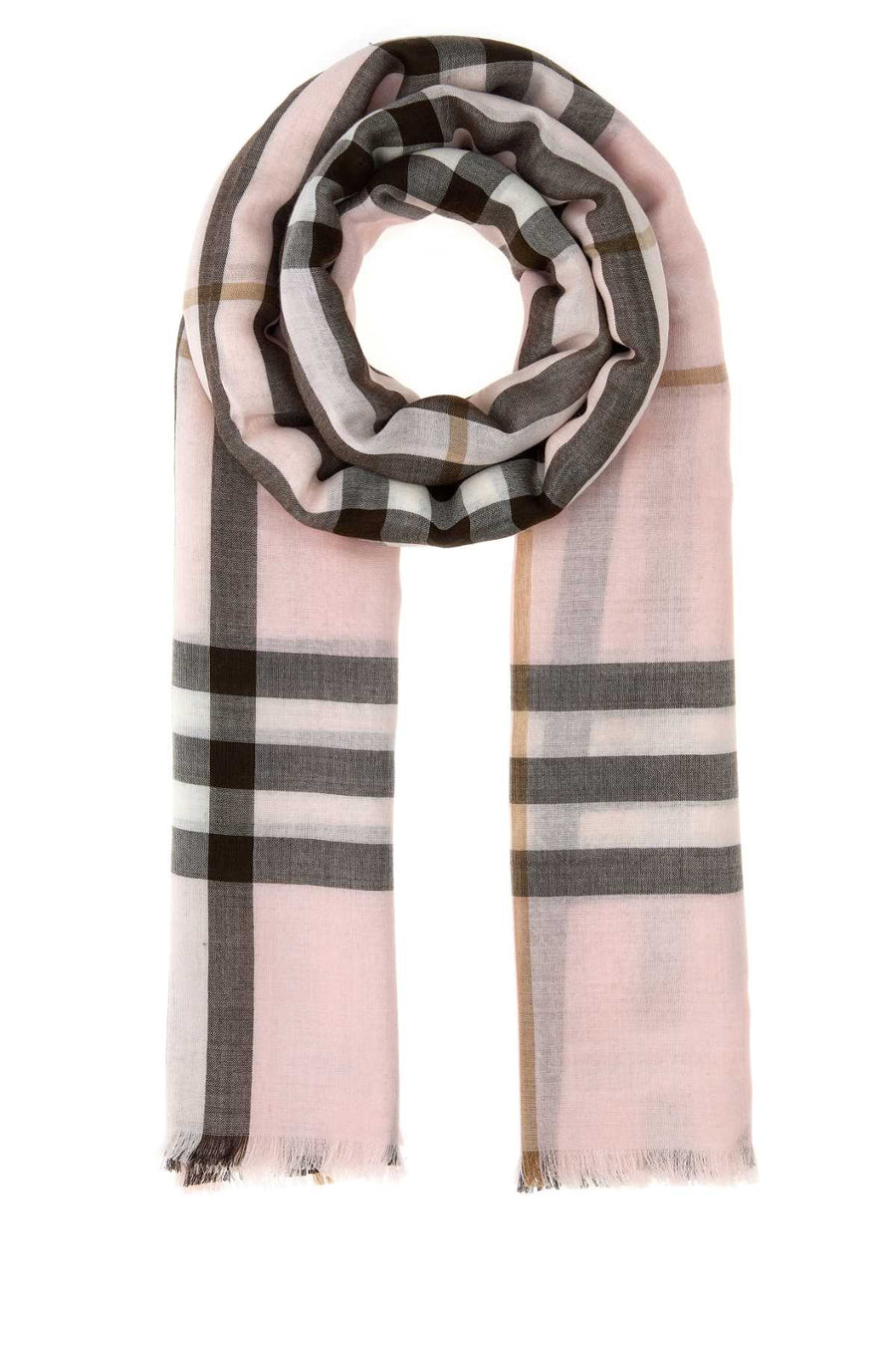 Burberry 52% Wool scarf in pink