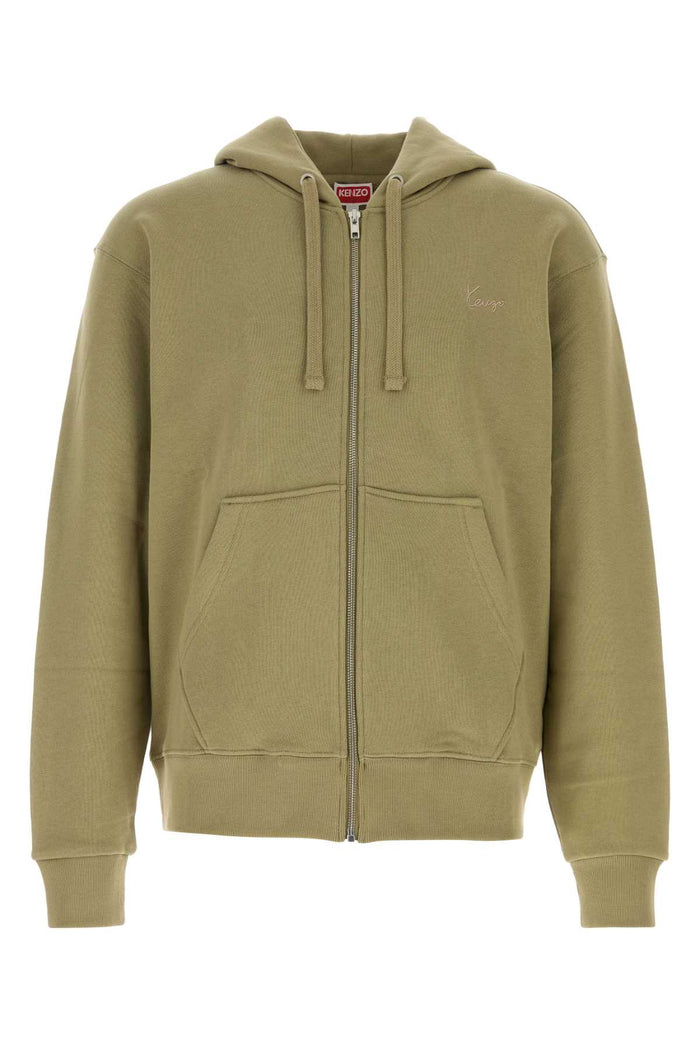 Khaki Exterior: Cotton Felpe