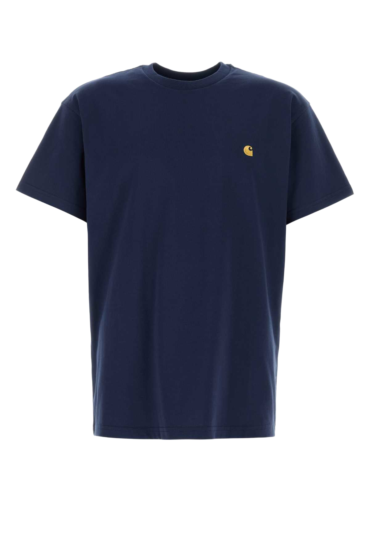 Navy Blue Cotton S-S Chase T-Shirt Exterior