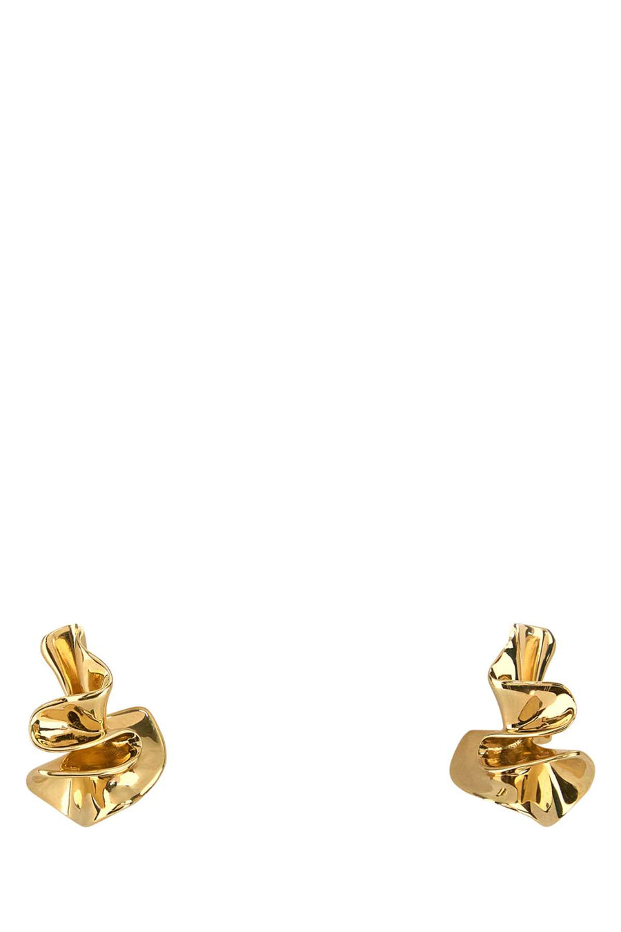 Gold Silver Small Anemone Earrings Yellowgold Orecchini