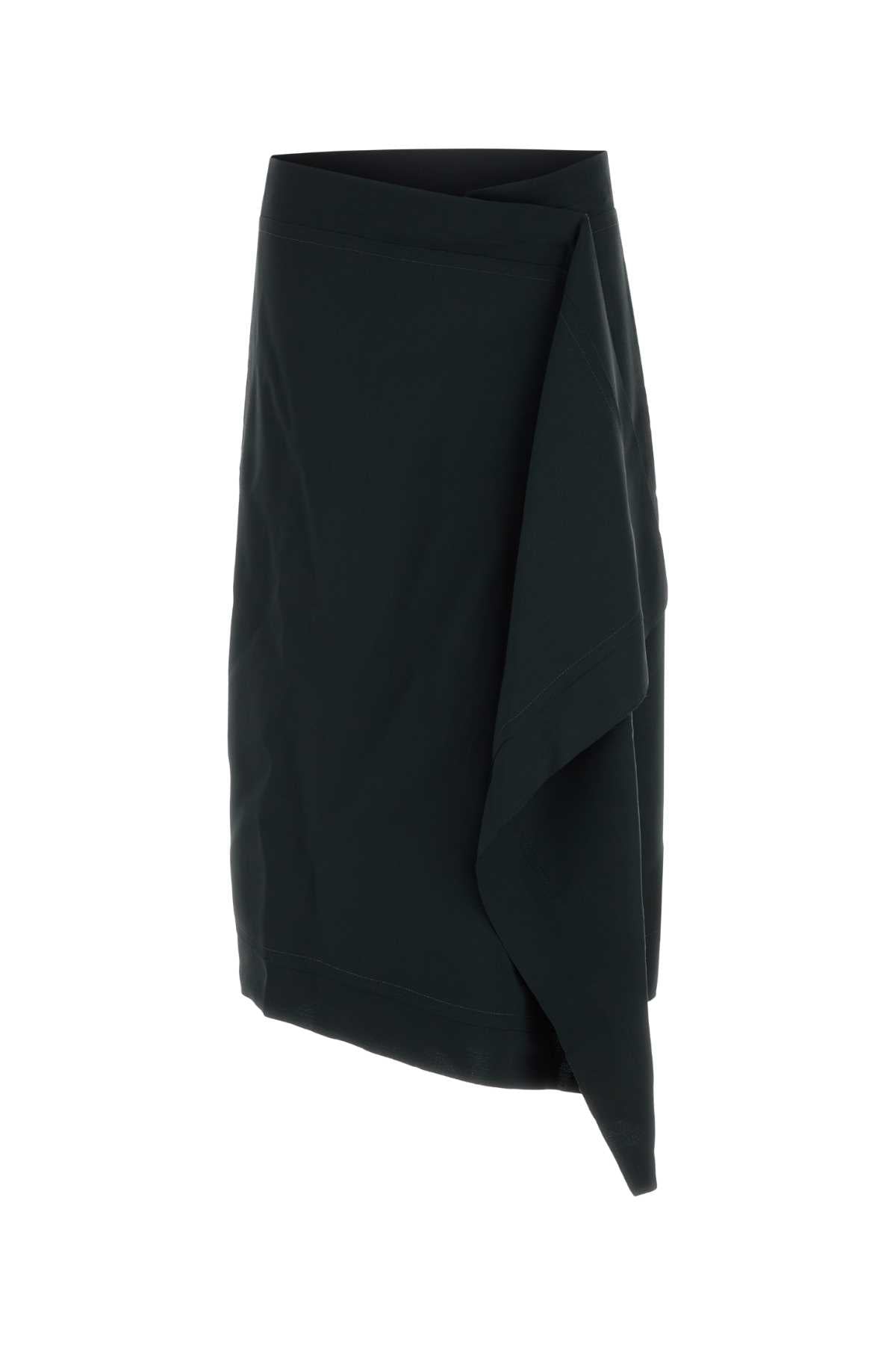 Black Wool Skirt Anthracite Gonne