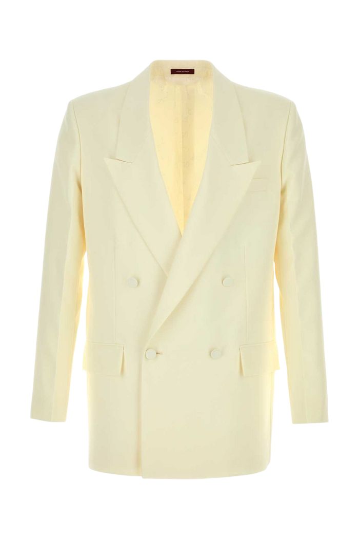 Ivory Tech Panama Blazer White Giacche E Gilet
