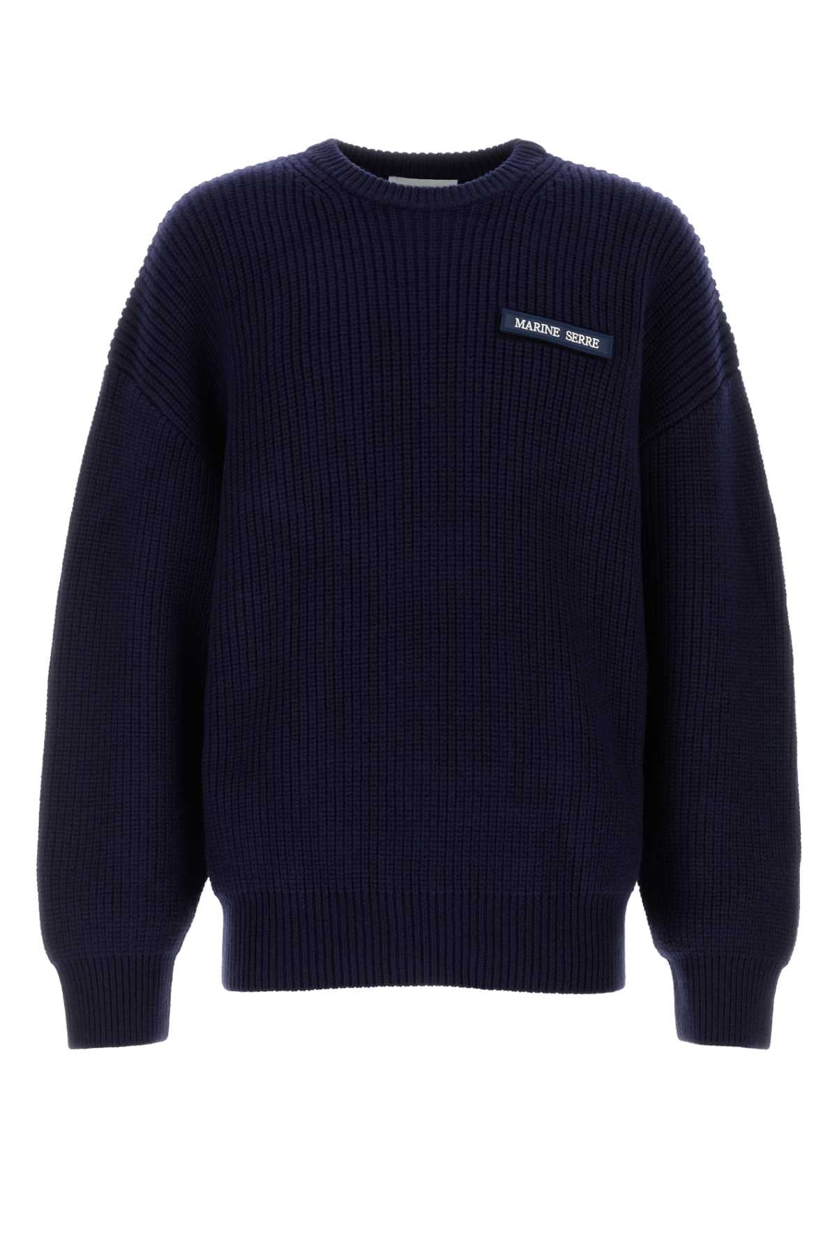 Utk003ackni0525 Bl90 Navy Exterior: Merino Wool Maglieria