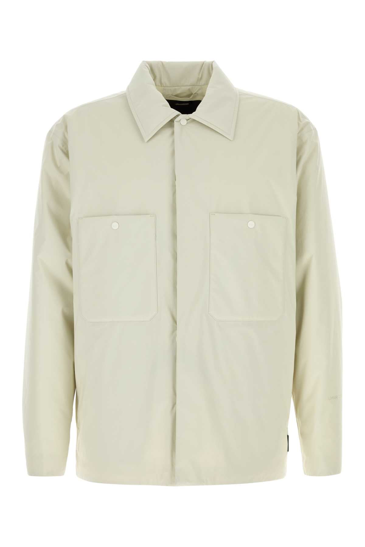 Ivory Nylon Padded Jacket Pannascuro Giubbini