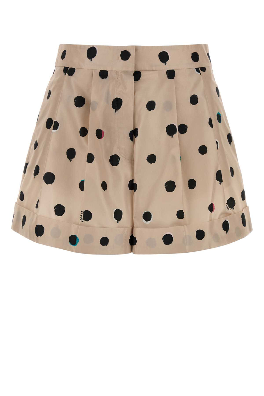 Fendi Falena 100% Silk shorts in beige