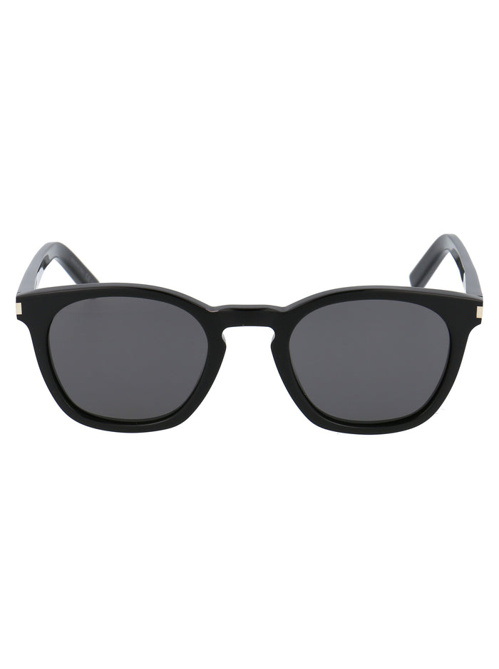 Sl 28 Black-black-smoke Acetate Sunglasses