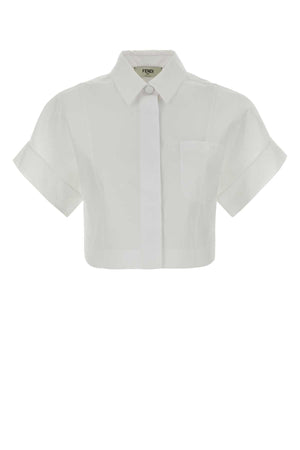 Fendi 100% Cotton shirt in white