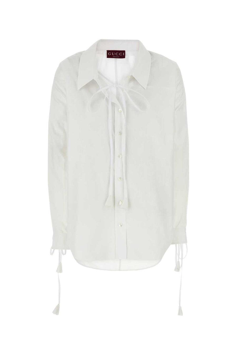 Gucci Poppy 100% Cotton shirt in white