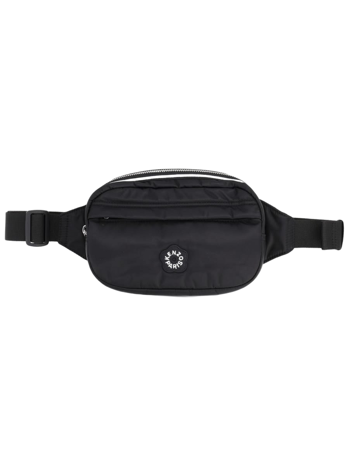 Pouch With Boke Flower 2.0 Logo Black Nylon Belt Bags