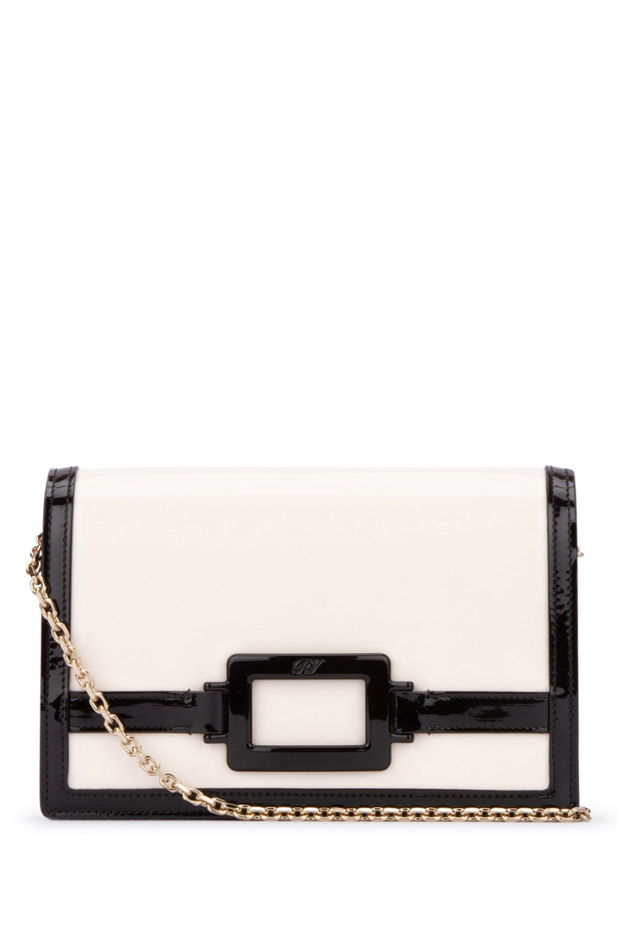 Roger Vivier Patent Leather (Vernis Luxor) clutch in multicolor