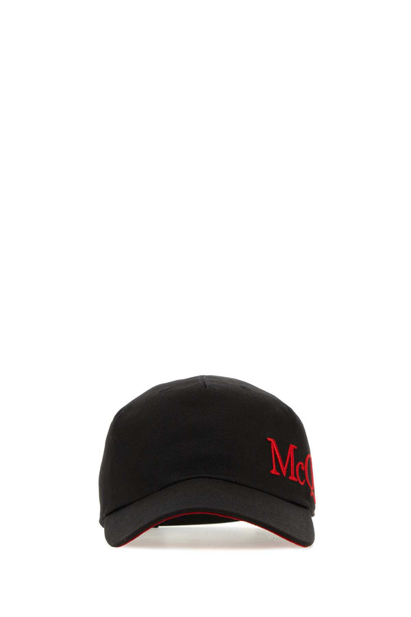 Alexander McQueen CAPPELLO Exterior: 100% Cotton baseball cap in black