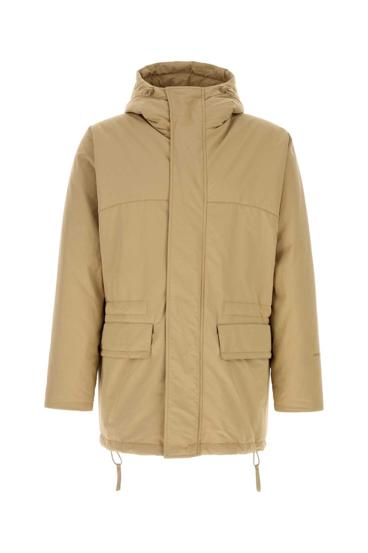 Beige Polyester Padded Jacket Cammello Giubbini
