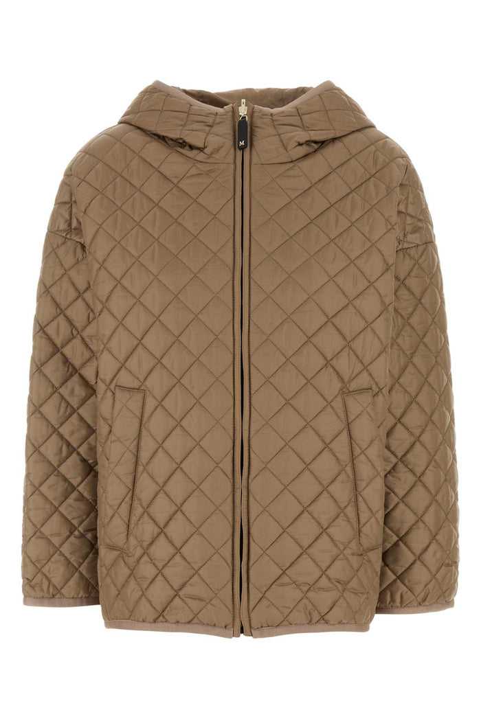 Camel Polyester Leo Reversible Jacket Honey Giubbini