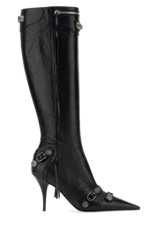 Balenciaga Exterior: 100% Lamb boots in black