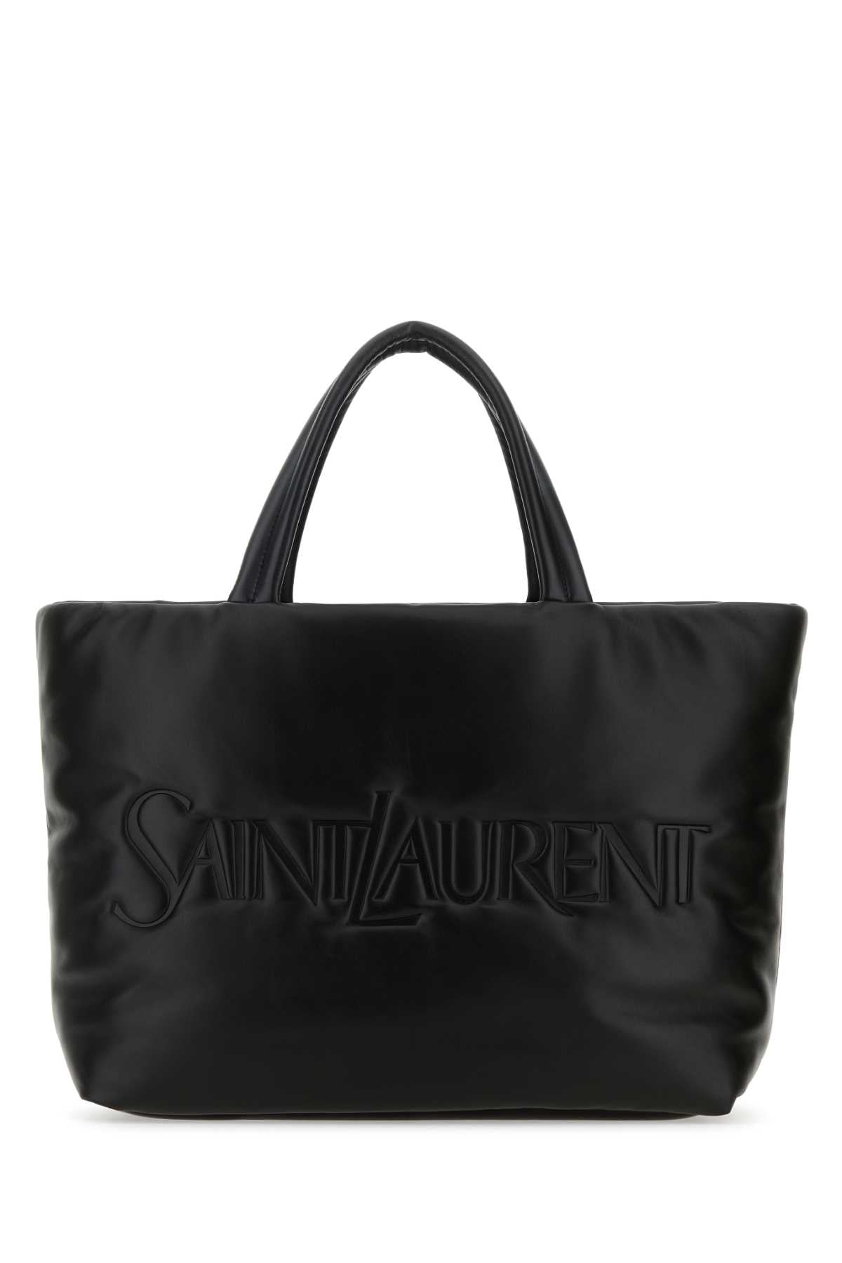 Black Nappa Leather Saint Laurent Shopping Bag Nero Borse A Mano