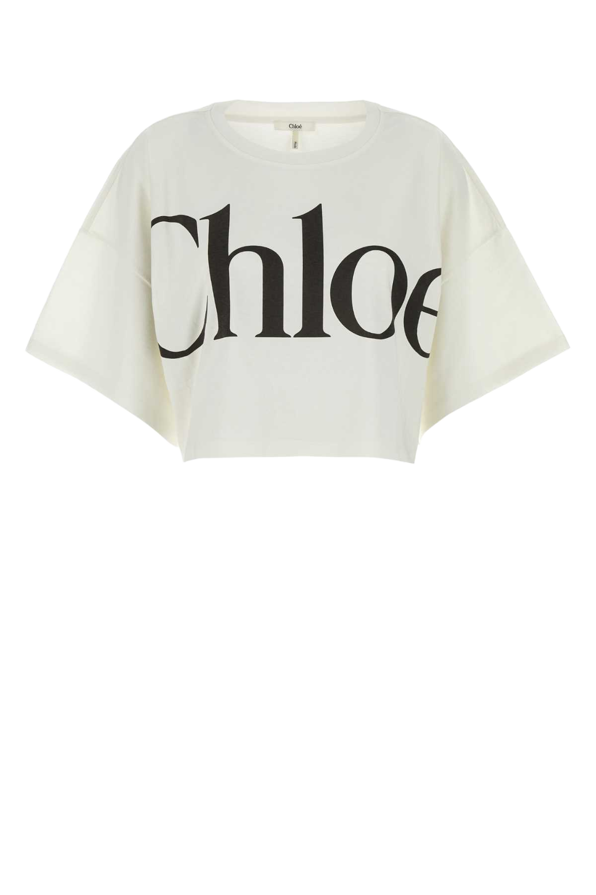 Ivory Cotton Oversize T-Shirt 101 Exterior