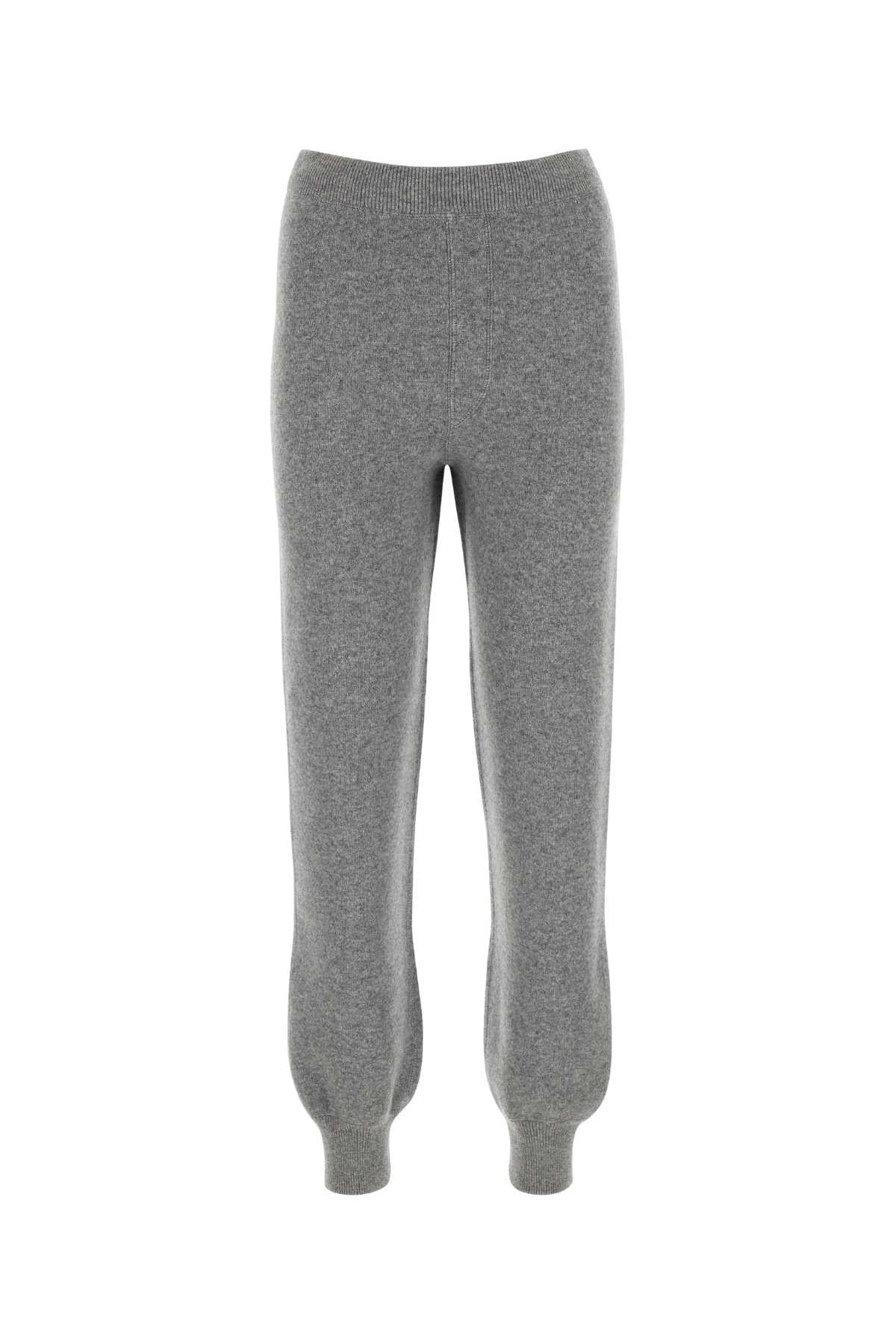 Grey Cashmere Blend Joggers Grigio Exterior: Nylon Pantaloni