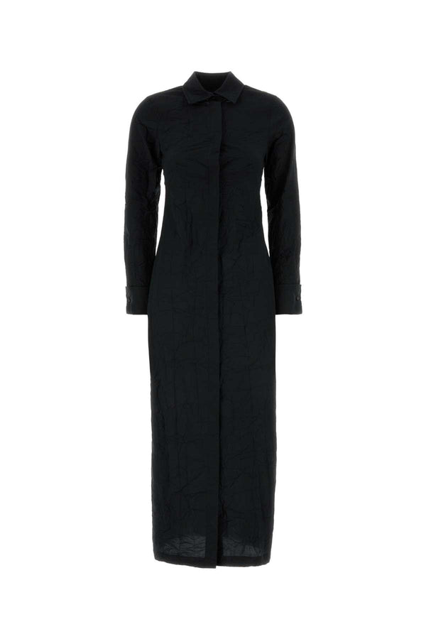 Max Mara 57% Cotton dress in black