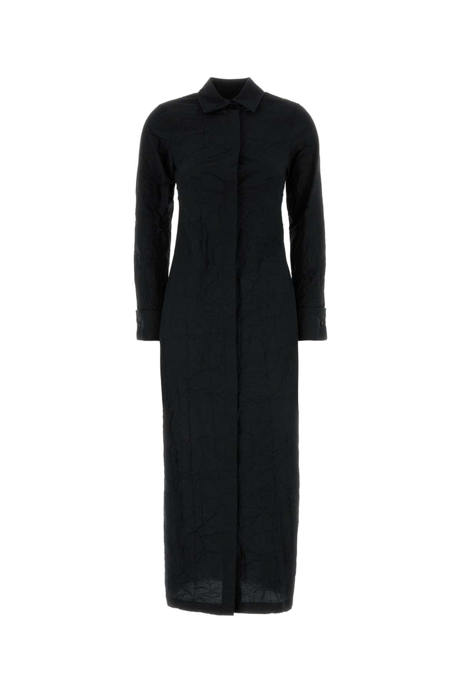 Max Mara 57% Cotton dress in black