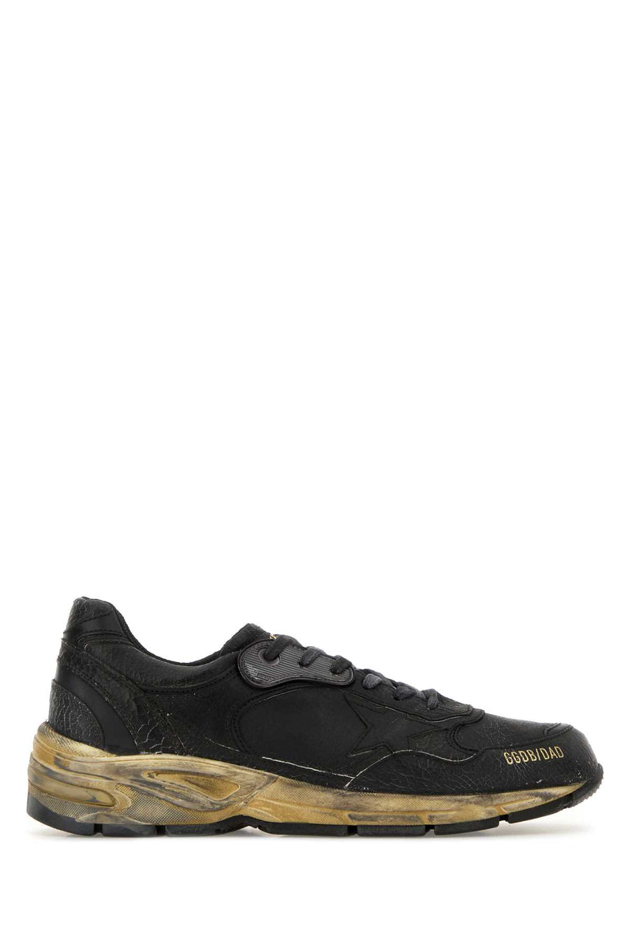 Golden Goose Deluxe Brand Crack Leather exterior sneaker in black