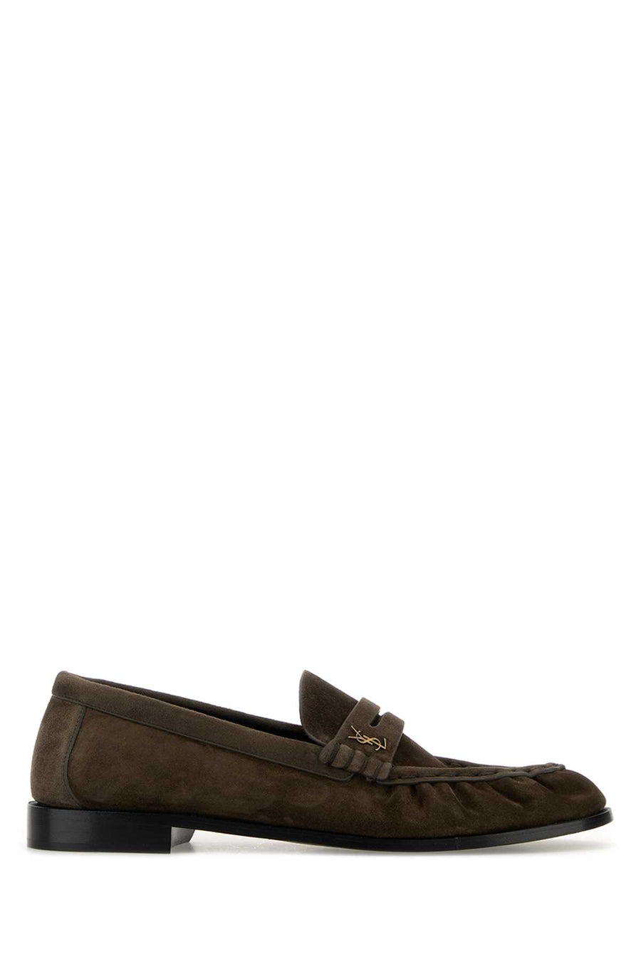 Saint Laurent Loafer Exterior: 100% Suede loafer in brown