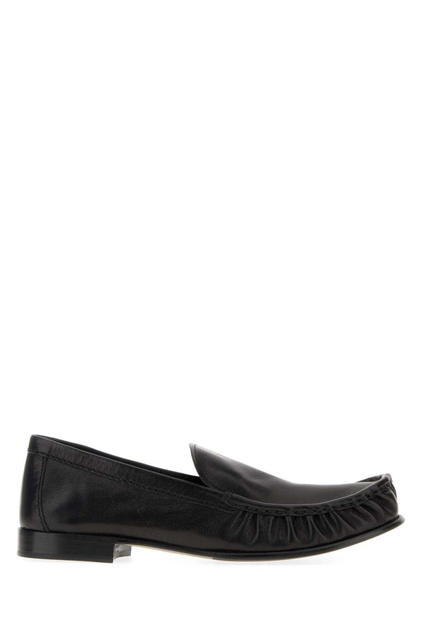Miu Miu 100% Buffalo leather loafer in black