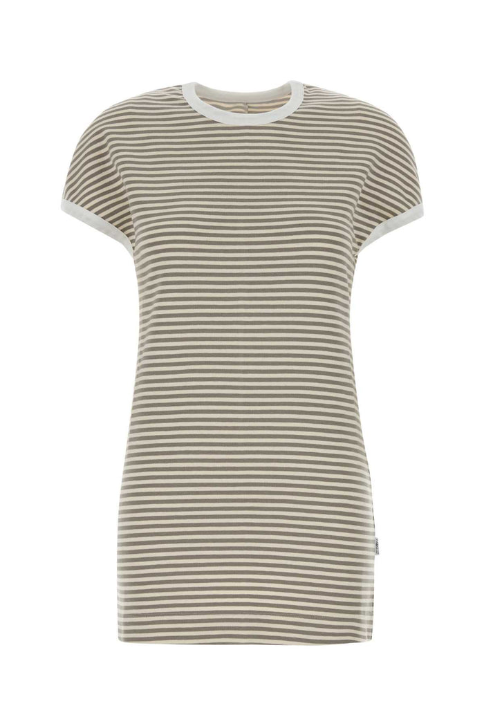 Embroidered Stretch Cotton Mini Dress Gialloblubiancosporco Cotone Elastan Abiti