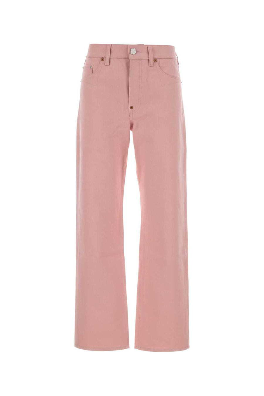 Kenzo Straight 100% Cotton jeans in pink