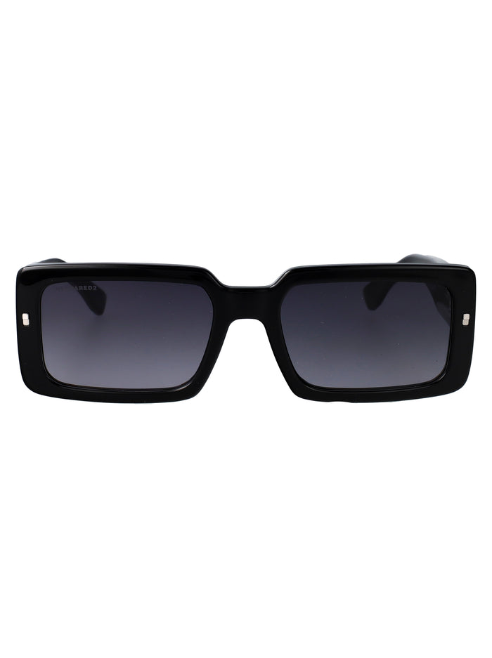 Icon 0029-S Black Acetate Sunglasses