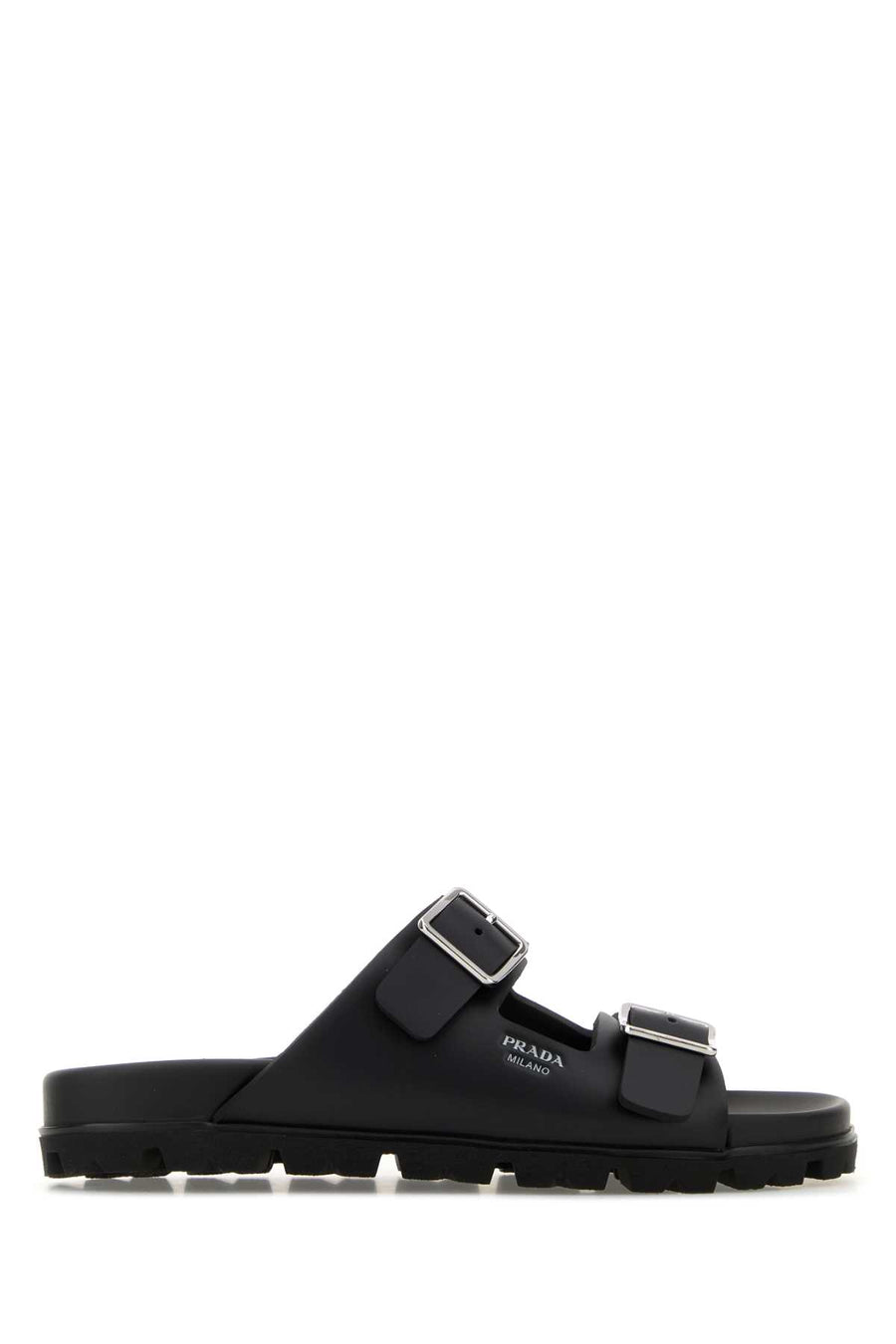 Prada Project Exterior: 100% Leather; Interior: 100% Leather; Sole: Rubber slipper in black